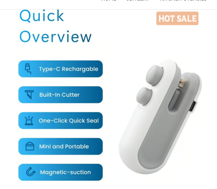 💥Buy 1 Get 1 Free💥Small Household   Portable Snack Plastic Bag Heat Sealing Machine