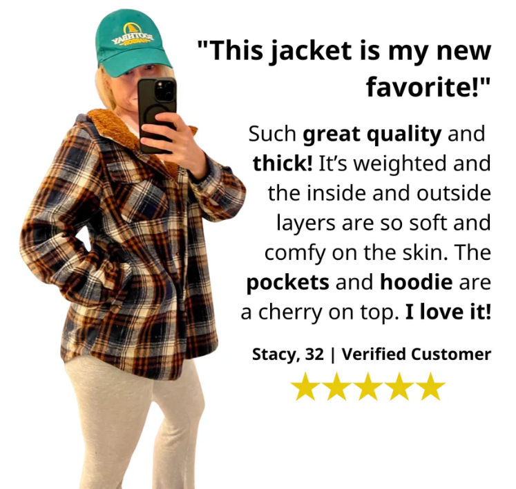 🔥This Week's Special Sales - 60% OFF 🧥 Women's Winter Trendy Plaid Hooded Jacket