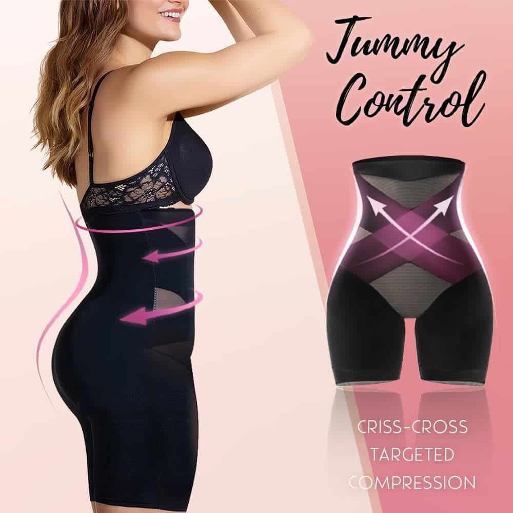 🔥Hot Sale🔥Cross Compression High Waisted Shaper