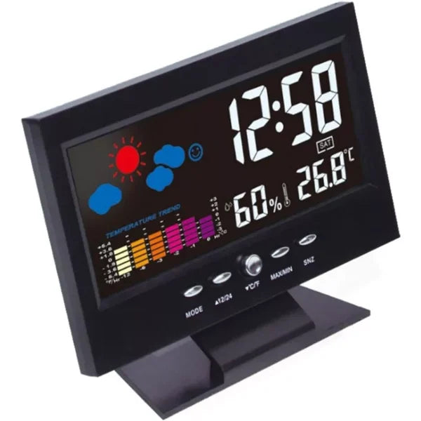 🌡️ 50% OFF NOW! ⏰Temperature & Humidity Monitor with Forecast Display & Table Alarm Clock