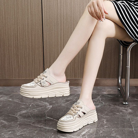 Lightweight Thick-sole Hollowed Breathable Shoes for Women