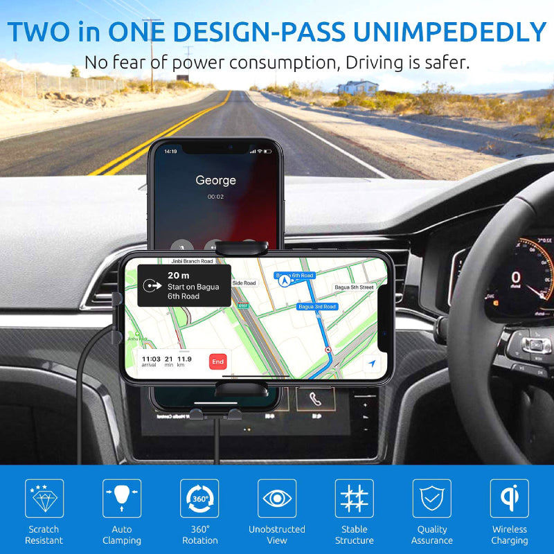 Auto-Klemmung 15W schnelles Ladewagen-Ladegerät