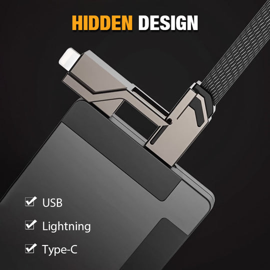 Nabíjecí kabel pro rychlé nabíjení a synchronizaci dat 4 v 1