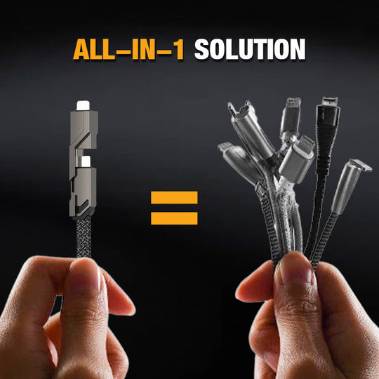 Nabíjecí kabel pro rychlé nabíjení a synchronizaci dat 4 v 1