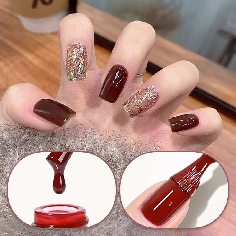 🎁Hot Sale 50% OFF⏳Fashion Glitter Dual-Color Nail Polish Combo Set