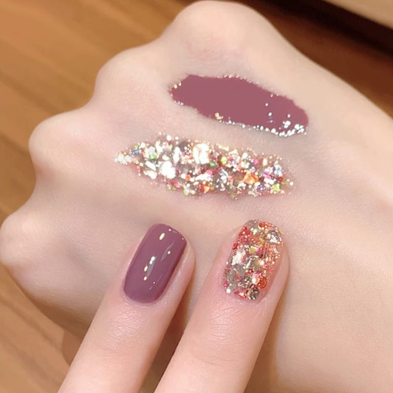 🎁Hot Sale 50% OFF⏳Fashion Glitter Dual-Color Nail Polish Combo Set