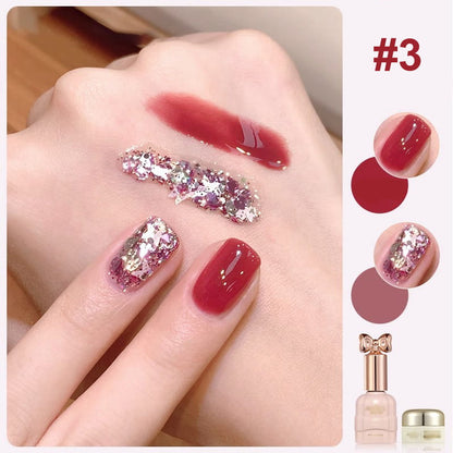 🎁Hot Sale 50% OFF⏳Fashion Glitter Dual-Color Nail Polish Combo Set