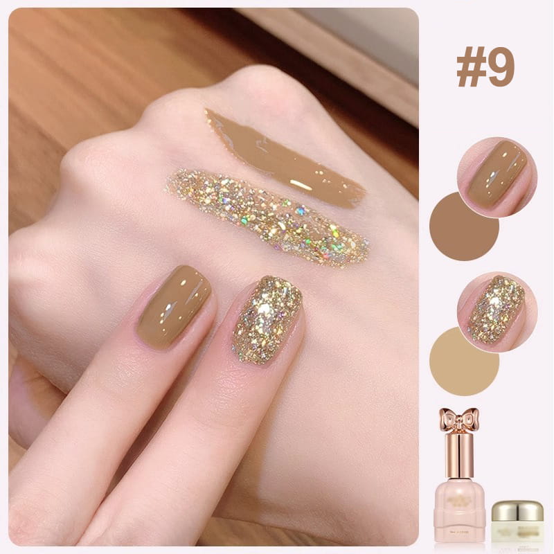 🎁Hot Sale 50% OFF⏳Fashion Glitter Dual-Color Nail Polish Combo Set