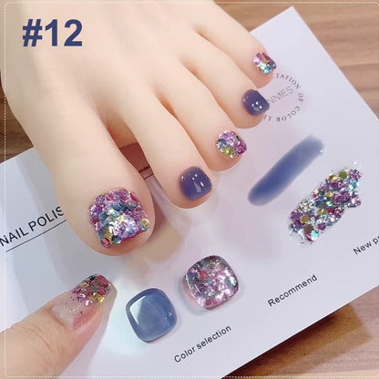 🎁Hot Sale 50% OFF⏳Fashion Glitter Dual-Color Nail Polish Combo Set