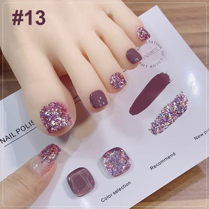 🎁Hot Sale 50% OFF⏳Fashion Glitter Dual-Color Nail Polish Combo Set