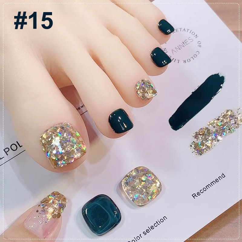 🎁Hot Sale 50% OFF⏳Fashion Glitter Dual-Color Nail Polish Combo Set