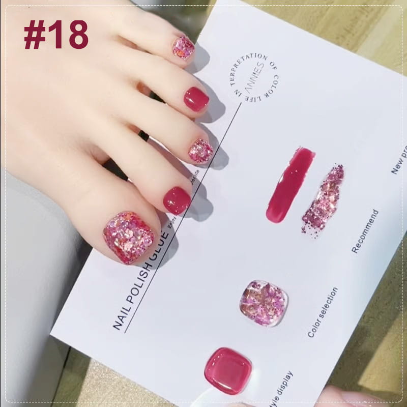 🎁Hot Sale 50% OFF⏳Fashion Glitter Dual-Color Nail Polish Combo Set