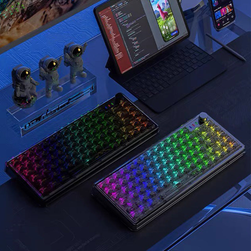 Universal Transparent Mechanical Keyboard with RGB Backlight✈️Free Delivery✈️