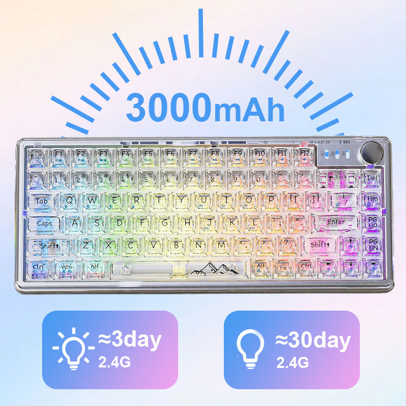 Universal Transparent Mechanical Keyboard with RGB Backlight✈️Free Delivery✈️