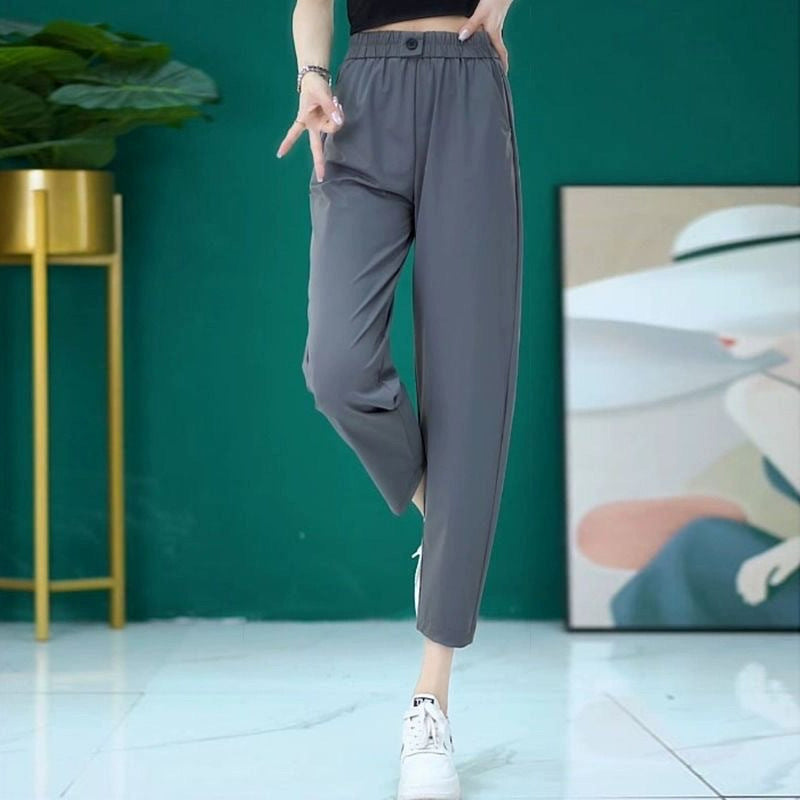 Women's Loose Fit Cropped Harem Pants