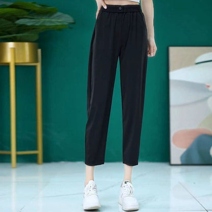 Women's Loose Fit Cropped Harem Pants