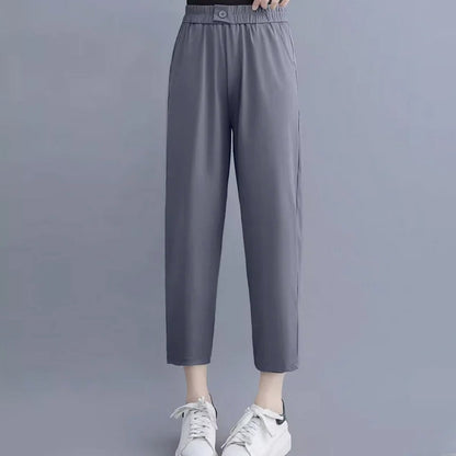 Women's Loose Fit Cropped Harem Pants