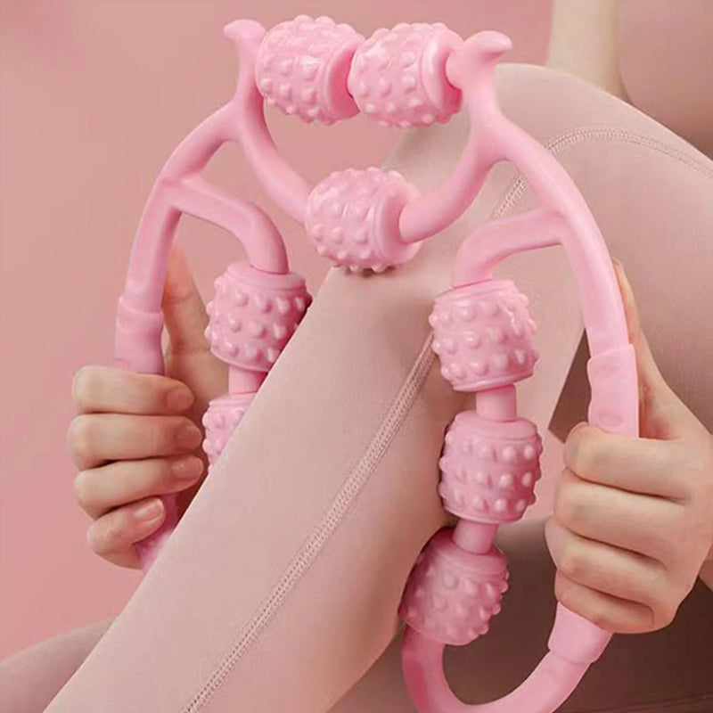 Kaherealine rulljalgade klambriga masseerija