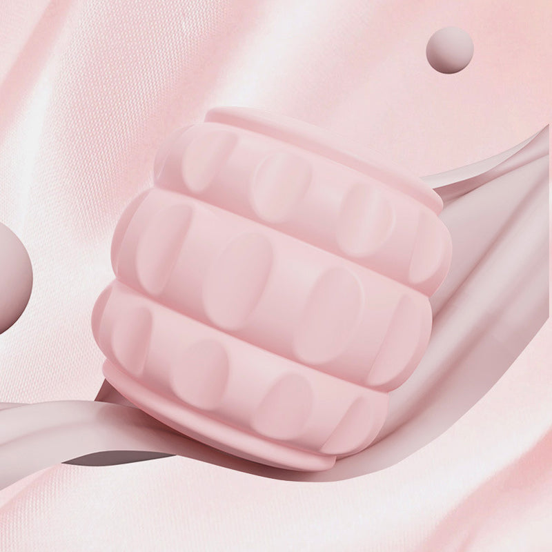 Dvovrstna valjčna masažna naprava za noge