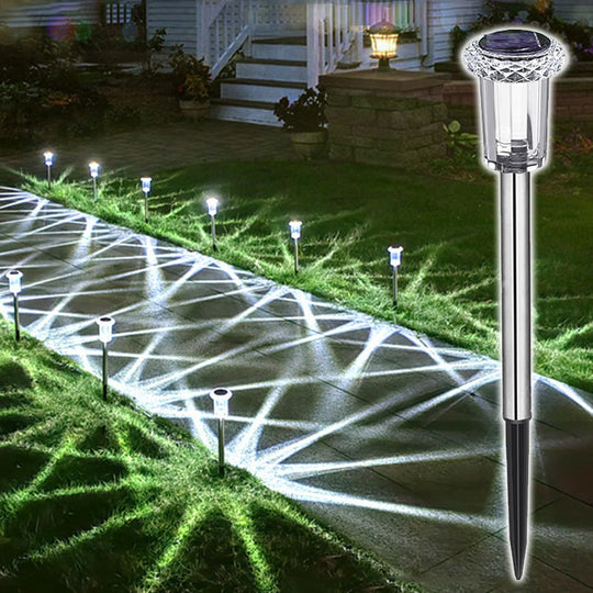 6 PCS luzes solares à prova d'água para paisagem para pátio externo