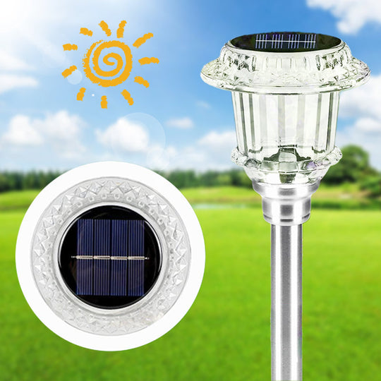 6 PCS luzes solares à prova d'água para paisagem para pátio externo