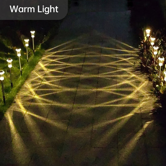 6 PCS luzes solares à prova d'água para paisagem para pátio externo