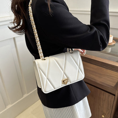 Women's Elegant Lozenge Pattern Shoulder Bag