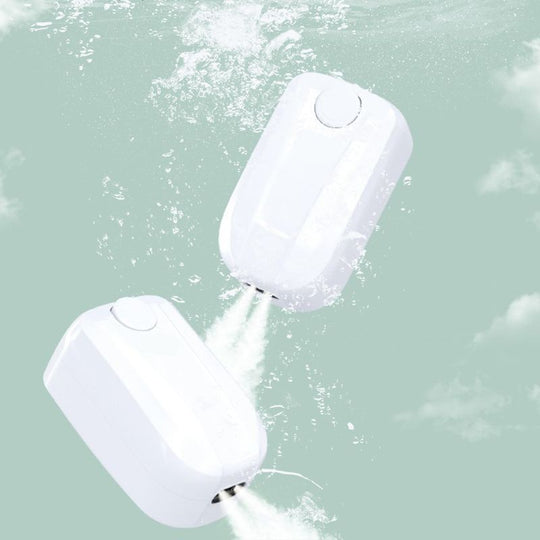 Zivju rezervuāra divu izvadu elektriskais gaisa sūknis