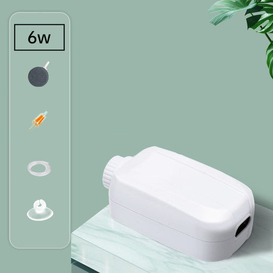 Zivju rezervuāra divu izvadu elektriskais gaisa sūknis