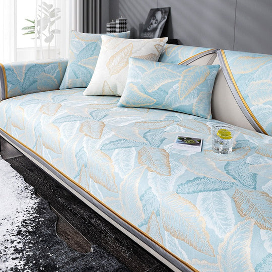 Универсална луксозна олекотена възглавница за диван с шарка на листа