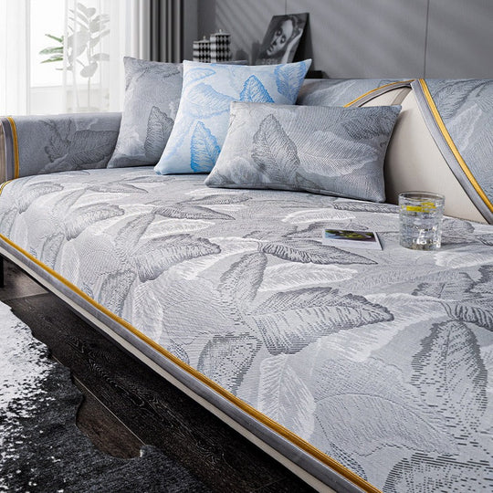 Универсална луксозна олекотена възглавница за диван с шарка на листа