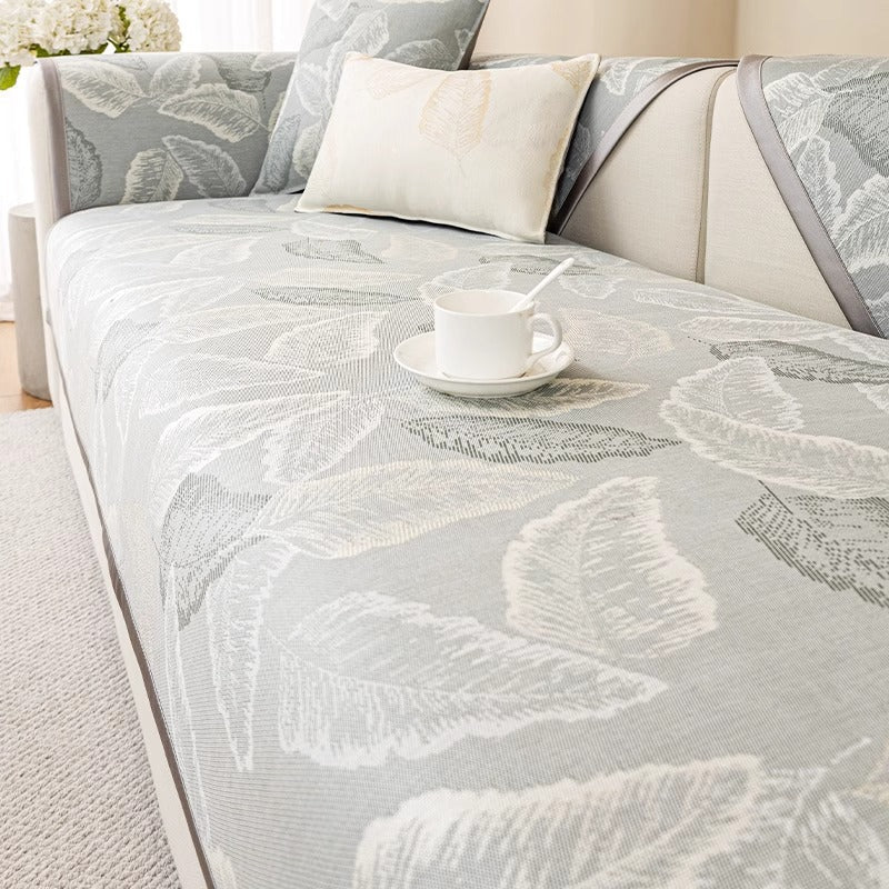 Универсална луксозна олекотена възглавница за диван с шарка на листа