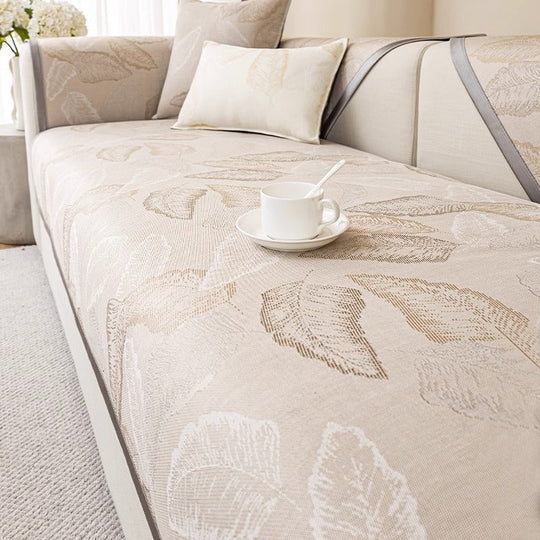 Универсална луксозна олекотена възглавница за диван с шарка на листа