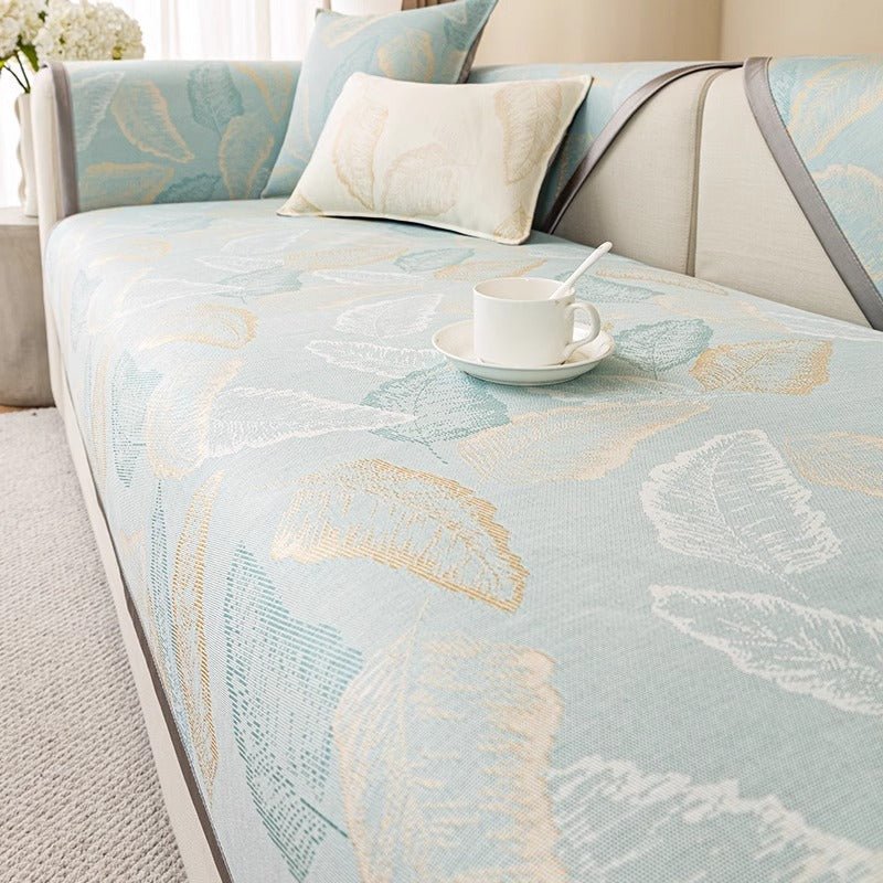 Универсална луксозна олекотена възглавница за диван с шарка на листа