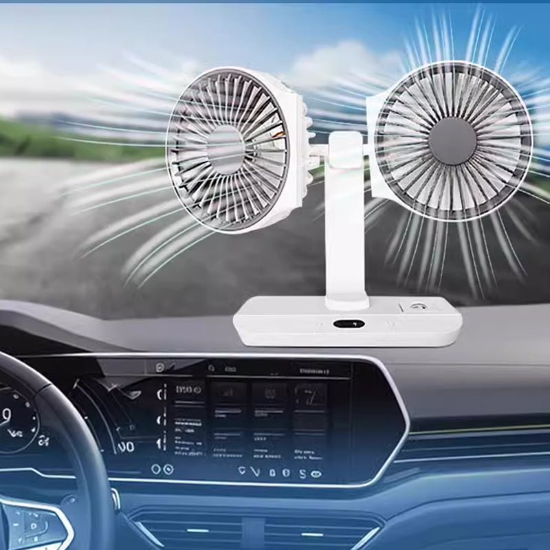 🔥Лятна гореща разпродажба🔥Настолен осцилиращ вентилатор с двойна глава