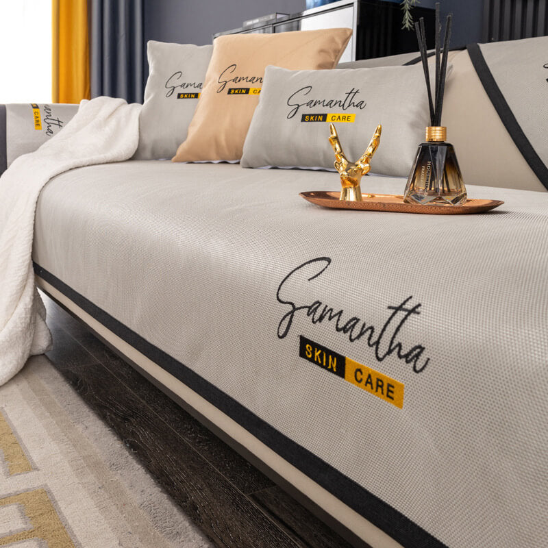 Csúszásmentes jégselyem kanapépárna