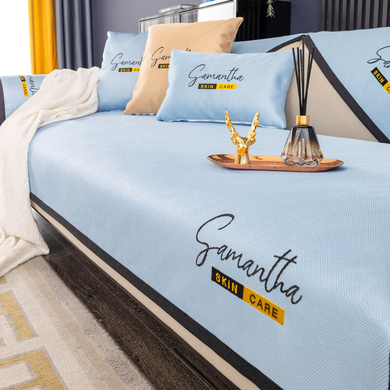 Csúszásmentes jégselyem kanapépárna