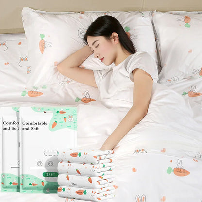 Travel-Safe Disposable Bed Sheets 4-Piece Set