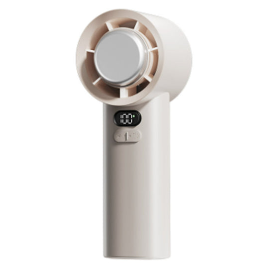 Prijenosni ručni ventilator, podesiva brzina (1-100), mini turbo ventilator, punjiva baterija od 5000 mAh s metalnim kućištem, digitalni zaslon, pokloni za žene i muškarce, putovanja/kampiranje/boravak na otvorenom - siva