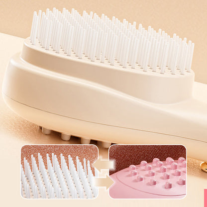 Scalp  Massage Comb with Retractable Bristle