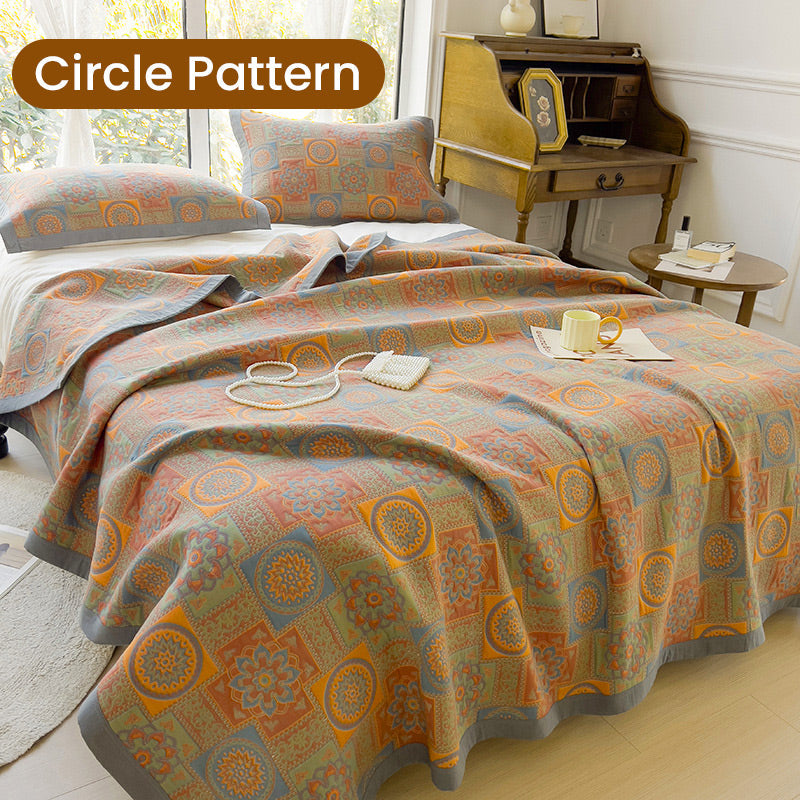 Višenamjenski dvostrani i tiskani pamučni pokrivač za ručnike