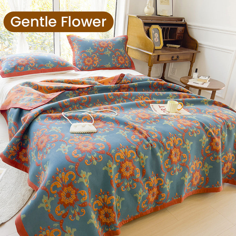 Višenamjenski dvostrani i tiskani pamučni pokrivač za ručnike