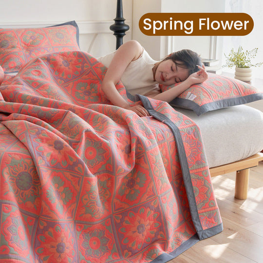 Višenamjenski dvostrani i tiskani pamučni pokrivač za ručnike