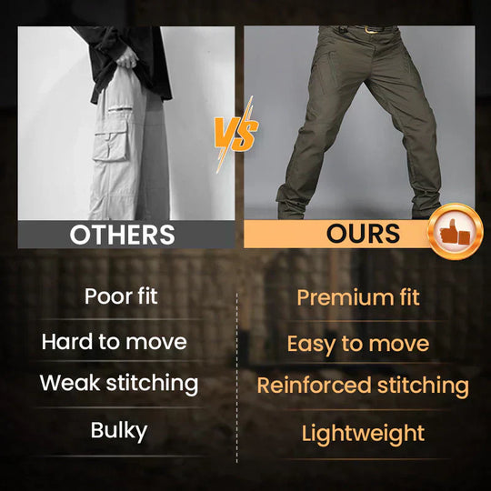 👖 60 % DE RÉDUCTION SUR LES NOUVEAUX ARTICLES EN SOLDE 2025 ! ✨ Pantalon tactique polyvalent - Tissu résistant à l'eau avec 8 poches pour les aventures en plein air et en ville 🏔️🔧