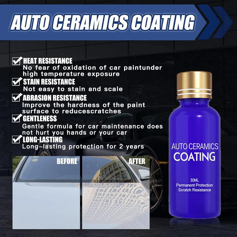 ⏳Time-limited Special🚗 Car Ceramic Coating Spray｜Scratch - Proof, Stains Begone in 1 Spray🚀