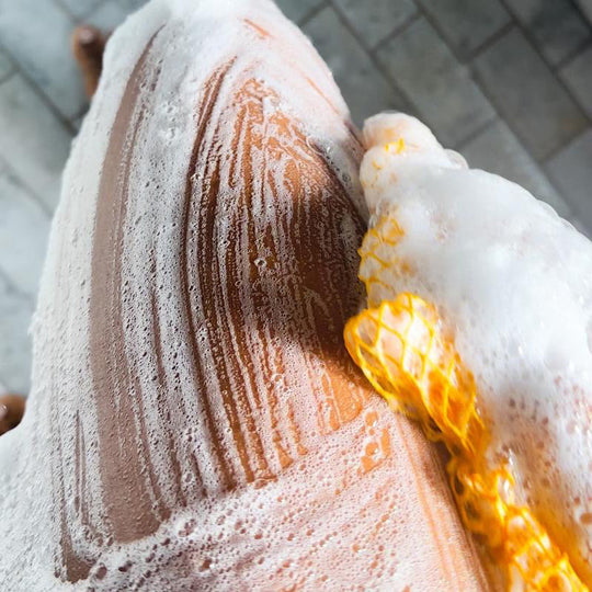 🚿Perfektes Badetuch 🚿Guter Partner zum Baden 🛁Effektiver Peeling-Netz-Badeschwamm