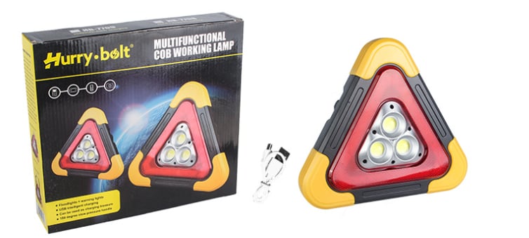 🏆50K+ SOLD! Almost Gone💥3-IN-1 Solar Emergency Triangle Warning Light at the Roadside