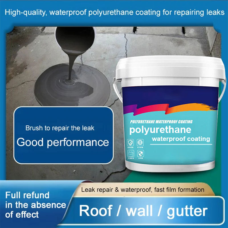🌿 50% OFF NOW! ✨ Polyurethane Waterproof Coating - Eco-Friendly Leak Repair Solution for Roofs & Walls with Long-Lasting Protection 🛡️🏠