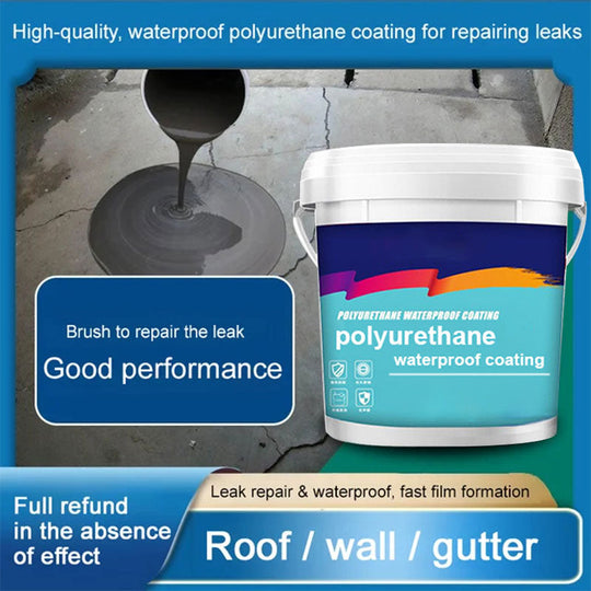 🌿 50% OFF NOW! ✨ Polyurethane Waterproof Coating - Eco-Friendly Leak Repair Solution for Roofs & Walls with Long-Lasting Protection 🛡️🏠
