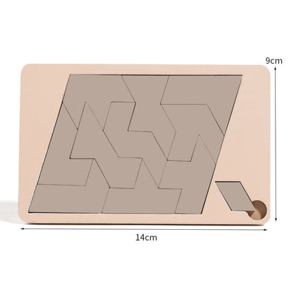🧩 50% OFF NOW! ✨ Wooden Tangram Puzzle Board - 7 Colorful Geometric Shapes for Creative Pattern Sorting & Montessori Learning 🔺🔷